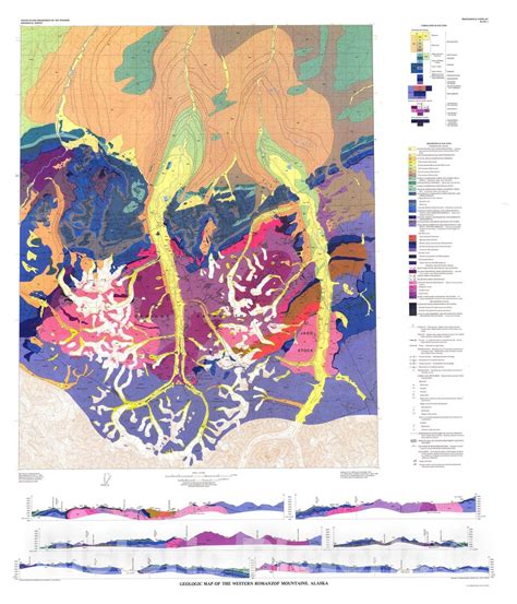 Map : Geology of the western Romanzof Mountains, Brooks Range, northea ...