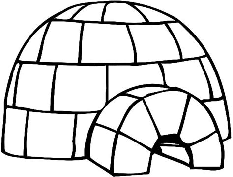 Igloo #61724 (Buildings and Architecture) – Free Printable Coloring Pages