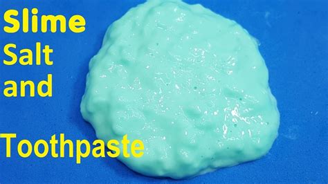 Diy Slime only Glue ,toothpaste and salt simple