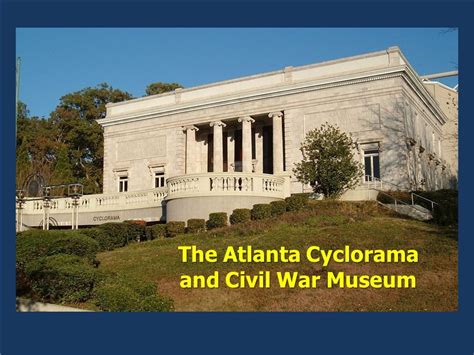 The Atlanta Cyclorama and Civil War Museum. | Atlanta museums, Civil war, Grant park