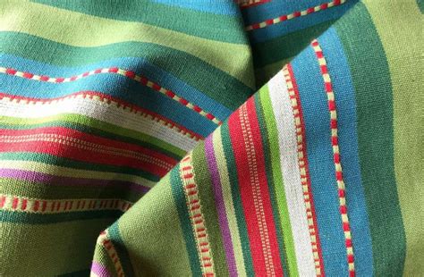 Pretty Green Stripe Fabric - Chequers Stripe | Striped fabrics, Green ...