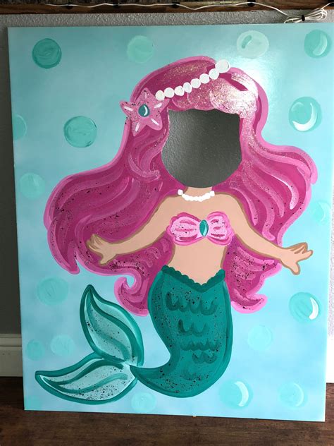 Mermaid Party Mermaid Birthday Mermaid Cutout Mermaid Photo | Etsy | Mermaid theme birthday ...