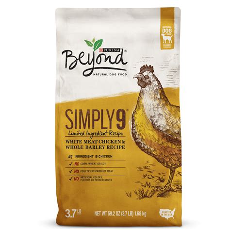 Purina Beyond Limited Ingredient, Natural Dry Dog Food, Simply 9 White Meat Chicken & Barley ...