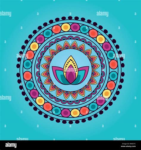 mandala floral decoration ethnic design Stock Vector Image & Art - Alamy