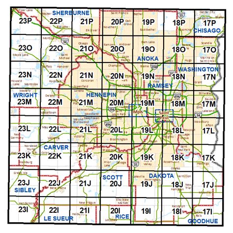 Minneapolis-St. Paul Street Series Maps - TDA, MnDOT