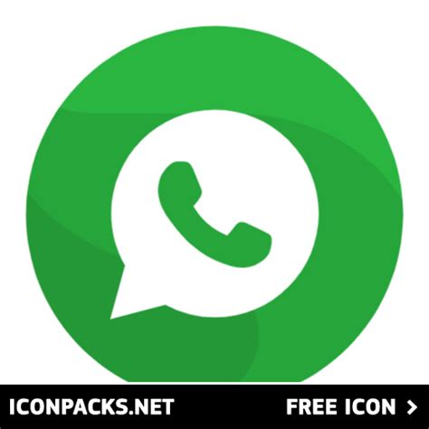 Green Whatsapp Icon On Transparent Background Png - buickcafe.com