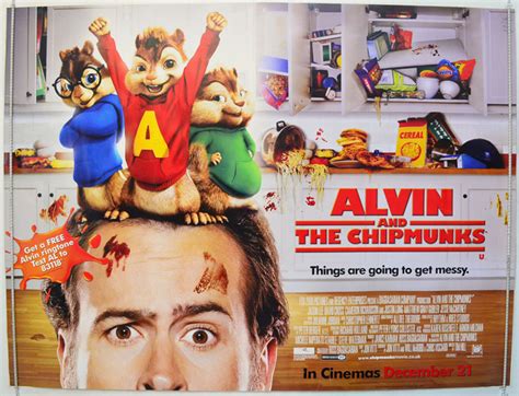 Alvin And The Chipmunks - Original Cinema Movie Poster From pastposters.com British Quad Posters ...