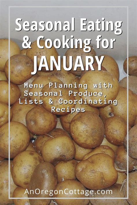 Seasonal Cooking For January: Tips, Recipes & Free Printable - An ...