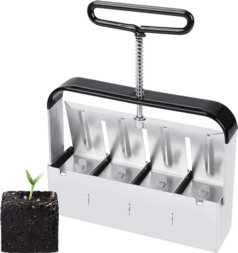 Tools Garden Cultivator Soil Blocker DIY Tools Handheld 2-Inch Soil Block Maker Soil Blocking ...