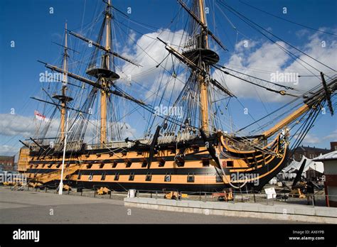 HMS Victory in Portsmouth Dockyard, UK Stock Photo: 9570986 - Alamy