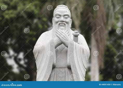 Statue of Confucius stock photo. Image of portrait, wise - 44091450