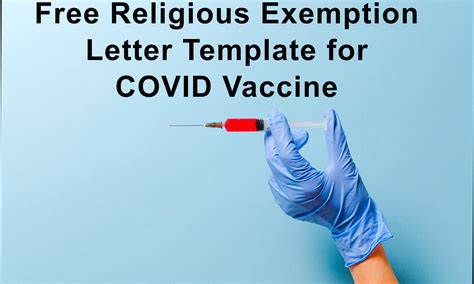 Free Religious Exemption Letter Template For Covid Vaccine | Brittany