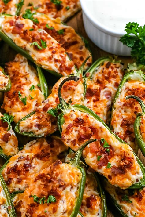 Baked Jalapeno Poppers with Cream Cheese • Food Folks and Fun