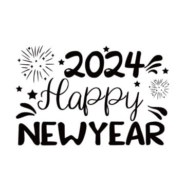 2024 New Year Fonts PNG Transparent Images Free Download | Vector Files | Pngtree