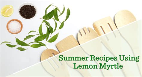 Summer Recipes Using Lemon Myrtle - Lemon Myrtle Fragrances