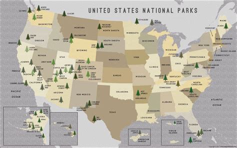 US National Parks Map | Us national parks, Us national parks map, National parks map