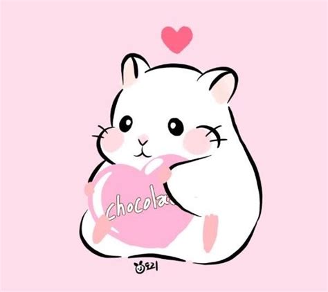 Hamster | Hamster cartoon, Cute drawings, Kawaii drawings