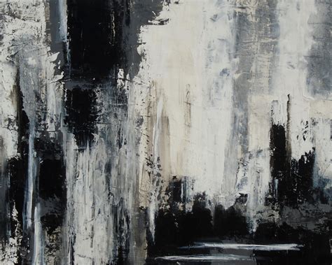 Abstract Black And White Painting Holoce, Painting by Holly Anderson | Artmajeur