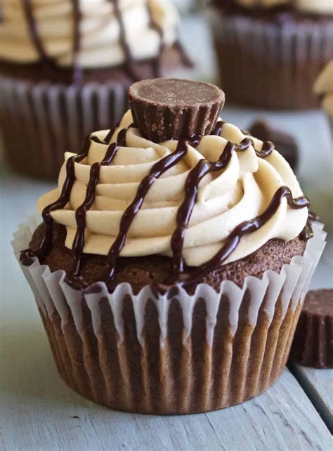 Reeses Peanut Butter Cupcakes - Homemade Food Junkie