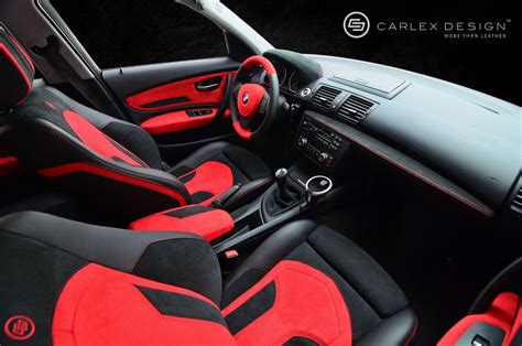 BMW 1-Series Red and Black Interior by Carlex