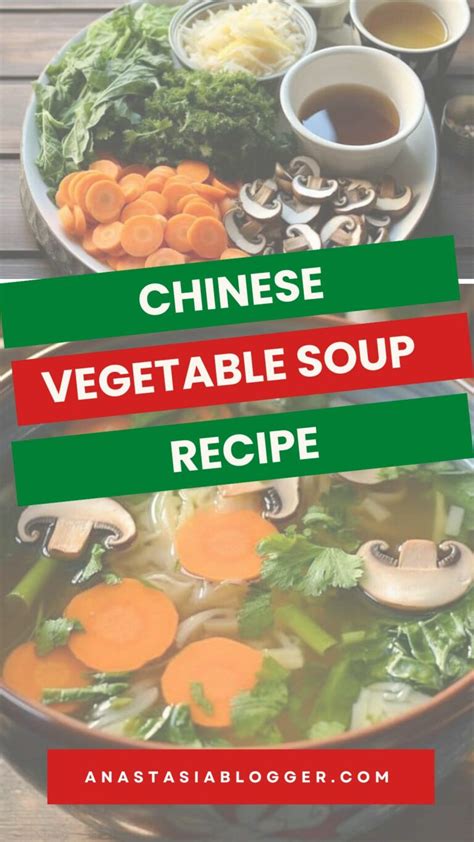 Easy Chinese Vegetable Soup Recipe | Anastasia Blogger