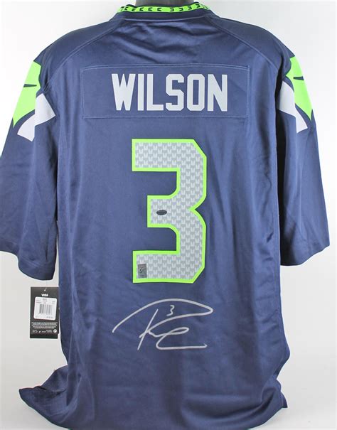 Lot Detail - Russell Wilson Signed Seattle Seahawks Jersey (Player Holo)