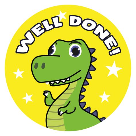 Cute Dinosaur Well Done Reward StickersDefault Title in 2022 | Reward ...