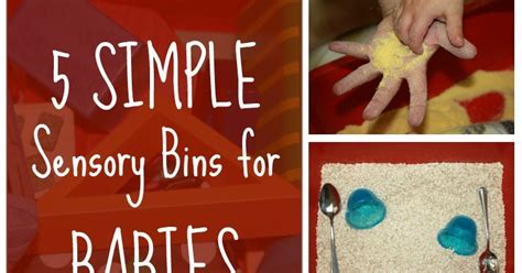 5 Simple Sensory Bins for Babies and Toddlers ~ Learn Play Imagine