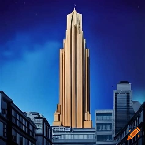 Modern art deco skyscraper