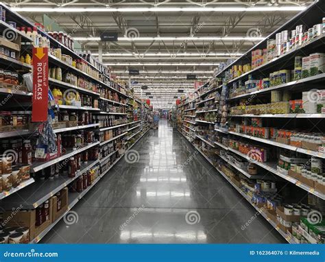 Food Aisle in a Walmart Supermarket Store in USA Editorial Photo ...