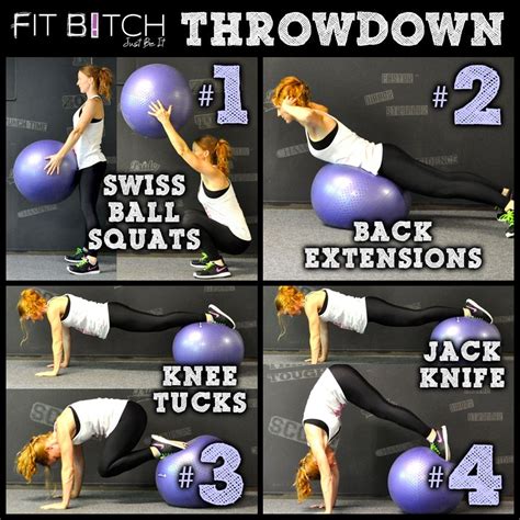 4 Minute Full Body Swiss Ball Workout