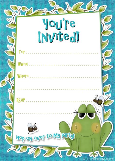 Free Printable Boys Birthday Party Invitations | HubPages