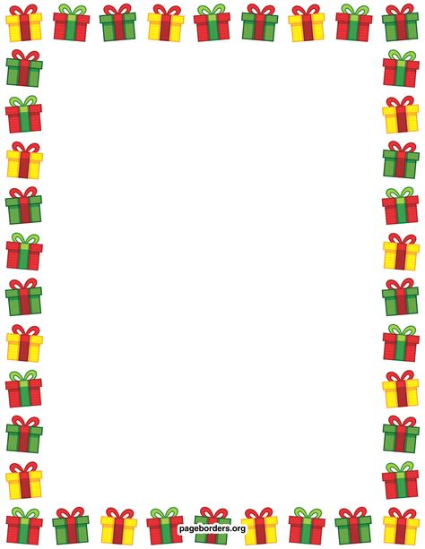 Free Printable Christmas Clip Art Borders