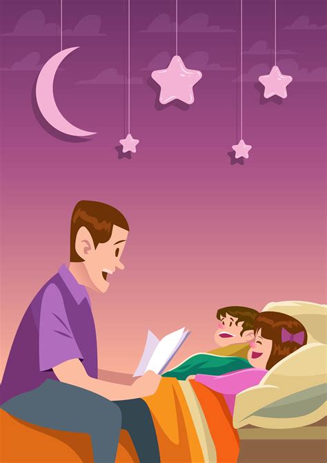 Bedtime Story 173649 Vector Art at Vecteezy