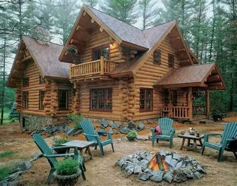 The Perfect log cabin in the woods. in 2019 | Log cabin homes, Log home ...