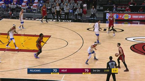 Shot Clock Violation: Pelicans @ Heat | NBA Official