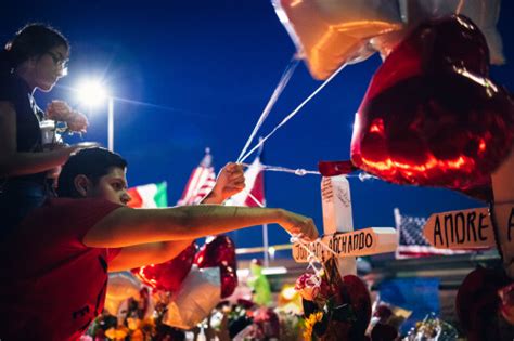 Balloons for the Victims at the El Paso Shooting Memorial | wall