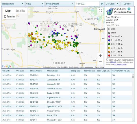 Rainfall totals: How much has fallen across South Dakota | KELOLAND.com