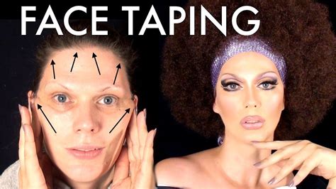 DIY Facelift - Face Taping (Secrets of a Drag) | Instant face lift, Natural face lift, Face lift ...
