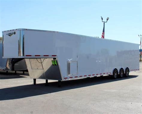 Enclosed Gooseneck Trailer 2023 44' Platinum Car Hauler #0275 - Millennium Trailers