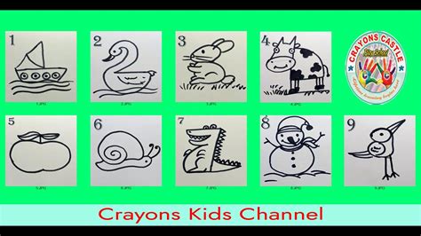 Animal Drawing From Numbers : How To Draw A Elephant Using Number 6 Printable Step By Step ...