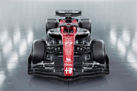 F1. Alfa Romeo unveils their 2023 livery adorned in red and black