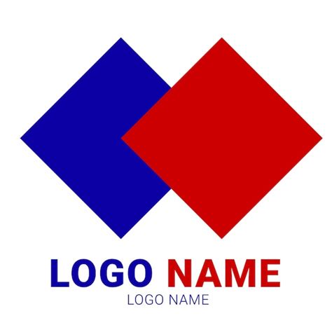 Premium Vector | Vector brand logo red and blue