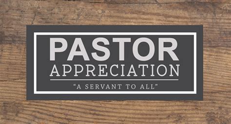 Pastor Appreciation Month – Woodland Baptist Church