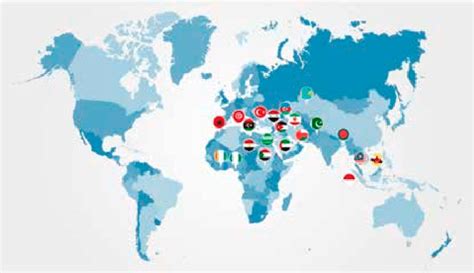 Major members of the OIC on the world map. | Download Scientific Diagram