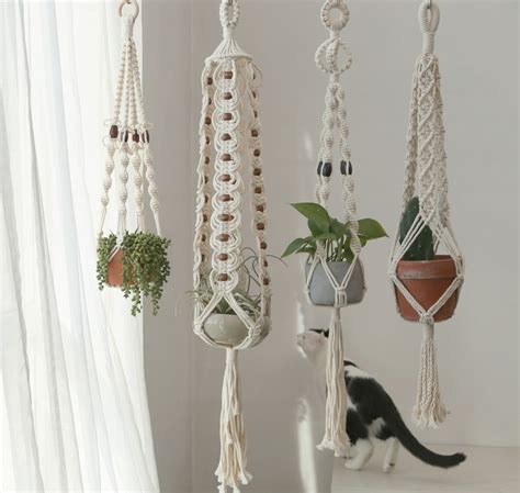 Craft Supplies & Tools Floral & Garden Crafts Macrame Plant Hanger Home & Hobby etna.com.pe