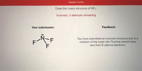 Answered: Draw the Lewis structure of NF3. | bartleby