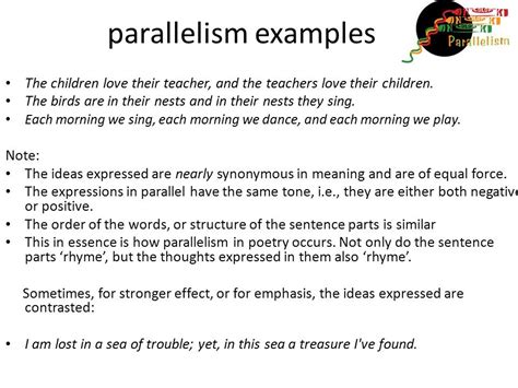 PARALLELISM EXAMPLES - alisen berde