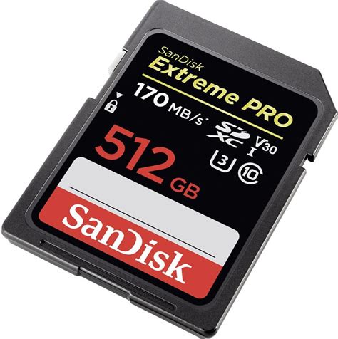 SanDisk Extreme Pro SDXC U3 (SDXC, 512 GB, U3, UHS-I) - digitec