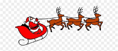 Free Reindeer Clip Art Image - Santa On Sleigh Clipart - Free ...